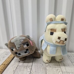 Minecraft Plush Toy Set - Llama and Wolf